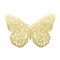 10 Gold 12" Metallic 3D Butterfly Wall Decals DIY Stickers Party Decorations